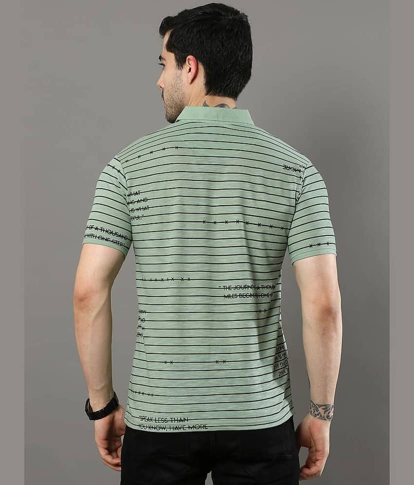 Cool Colors - Green Cotton Regular Fit Men's Polo T Shirt ( Pack of 1 ) view 4