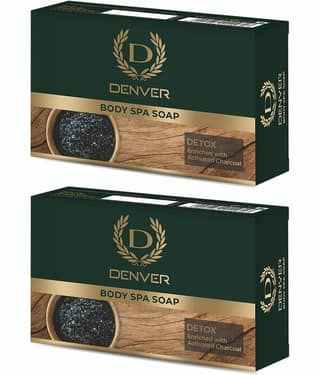 Denver Detox Body Soap For Men - 125GM Each (Pack of 2)