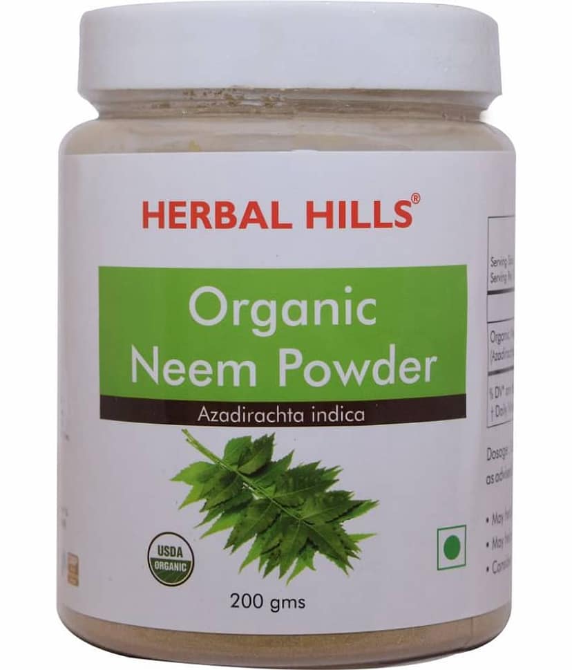 Herbal Hills Organic Neem Powder 200 gm Pack of 2