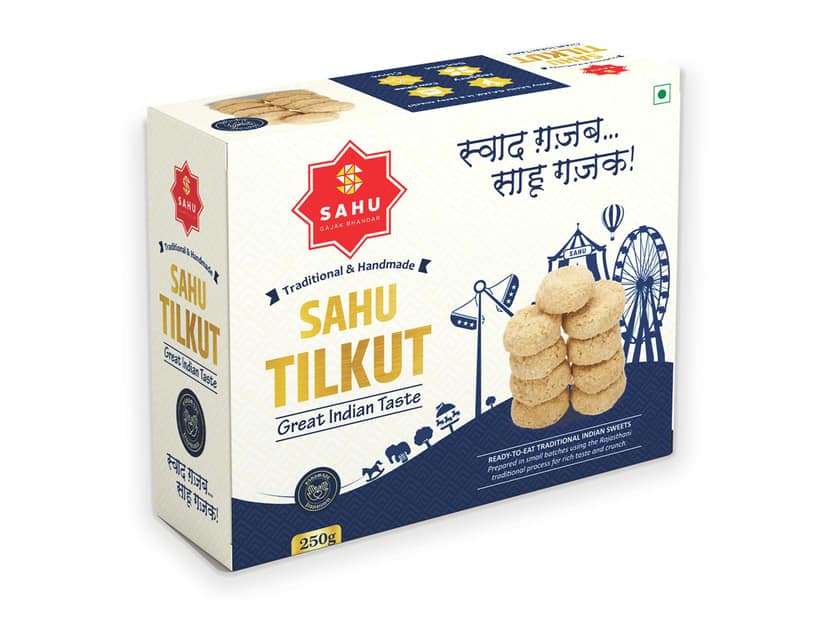 Sahu Gajak Bhandar Traditional Sesame Sweet Tilkut - 250g