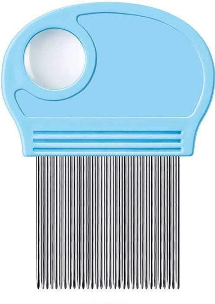 Q D Lice Nit Egg Remover Comb Removes Dendruff Dust and Louse Magnify Blue color for Men Women Kids Girl Babies and Pets view 2
