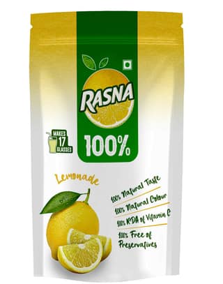 Rasna Natural 100% 400g Pack Lemon