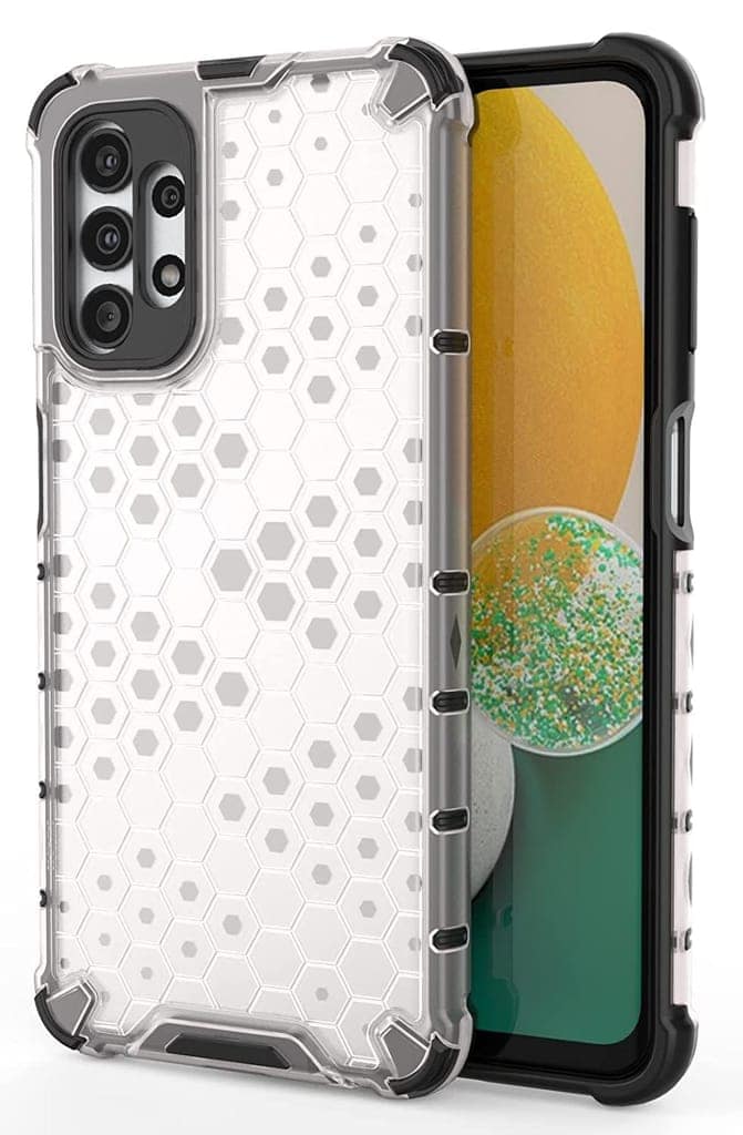 Faircost Hybrid Shockproof Back Cover for Samsung Galaxy A13 4G/ 5G Hard Outside Soft Inside- (Polycabonate::Transparent) view 2