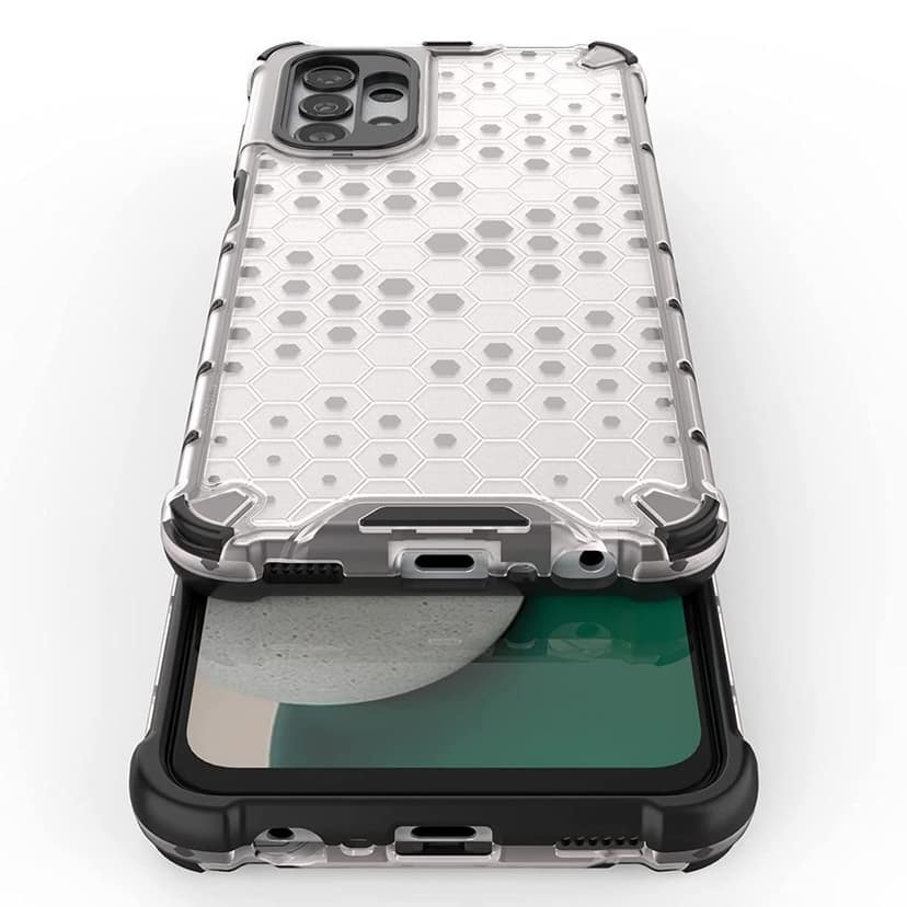 Faircost Hybrid Shockproof Back Cover for Samsung Galaxy A13 4G/ 5G Hard Outside Soft Inside- (Polycabonate::Transparent) view 3