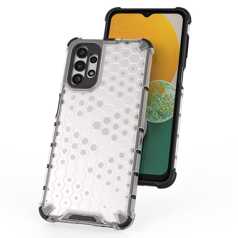 Faircost Hybrid Shockproof Back Cover for Samsung Galaxy A13 4G/ 5G Hard Outside Soft Inside- (Polycabonate::Transparent) view 4