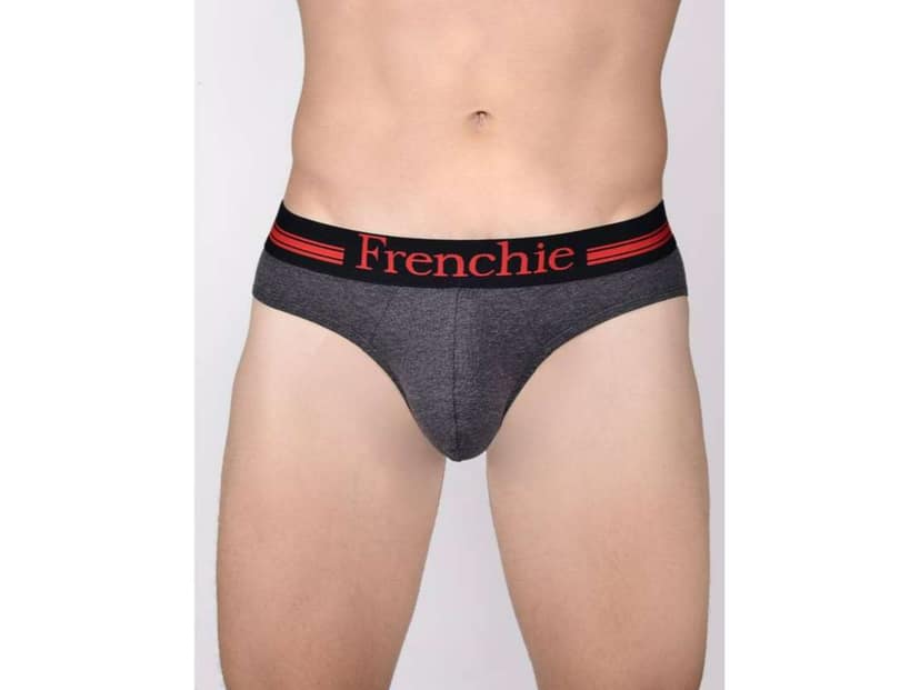 Frenchie Casuals 4001 Men Solid Cotton Briefs in Assorted Colours Pack of 3 - XL view 2