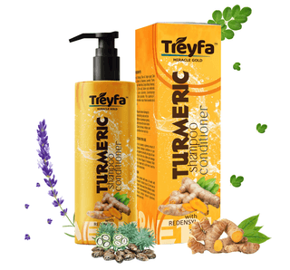 Treyfa Turmeric shampoo conditioner for hair growth & hair fall control