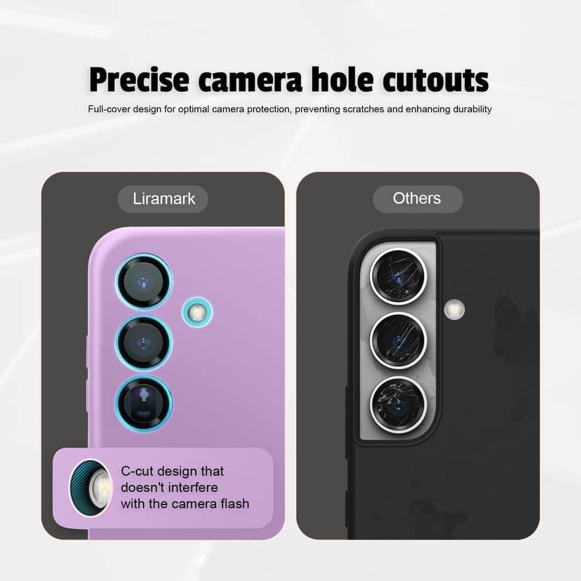 LIRAMARK Liquid Silicone Soft Back Cover Case for Samsung Galaxy S25 Plus view 3