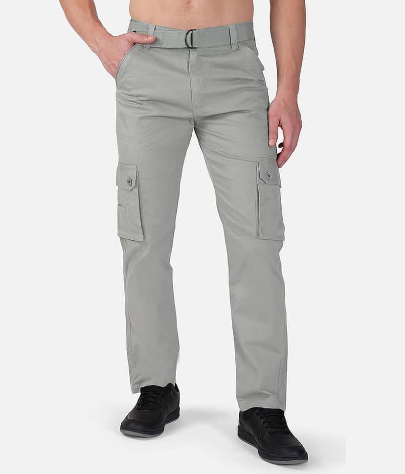 Urban Legends Regular Flat Men's Cargos - Black ( Pack of 1 )