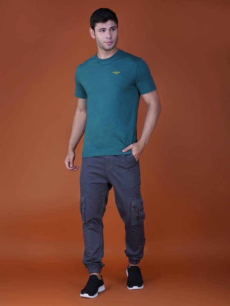 Men's Casual Cotton Jersey Tee Smoke Pine view 5