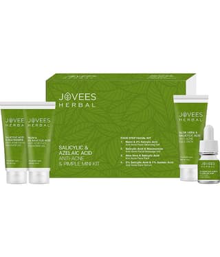 Jovees Herbal Salicylic & Azelaic Acid Anti-Acne & Pimple Mini Facial Kit For Oily 41g (Pack of 1)