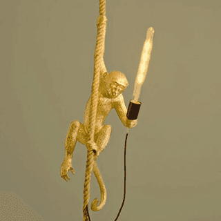Modern Hanging Art Monkey Decorative Lamp