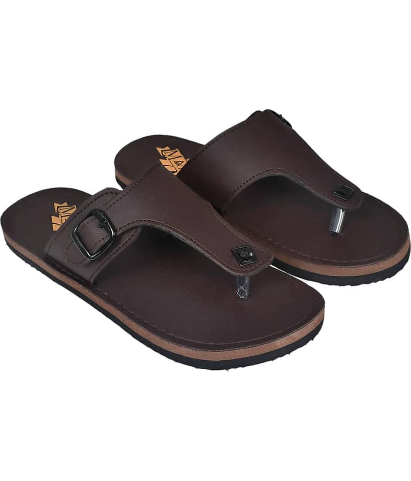 MAAN Brown Men's Thong Flip Flop view 2