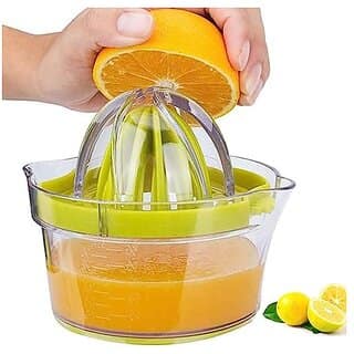 Lemon Juicer Hand Juicer Citrus Squeezer 4 In 1 Multi-Function Manual Juicer with Multi-Size Reamers and Measuring Cup