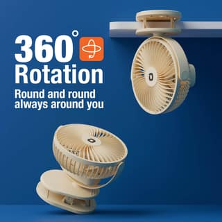 Orbis 5'' Personal Fan | 360 Degree Rotation | Chargeable Portable Fan Orbis 5'' Personal Fan | 360 Degree Rotation | Chargeable Portable Fan - Dusk Blue