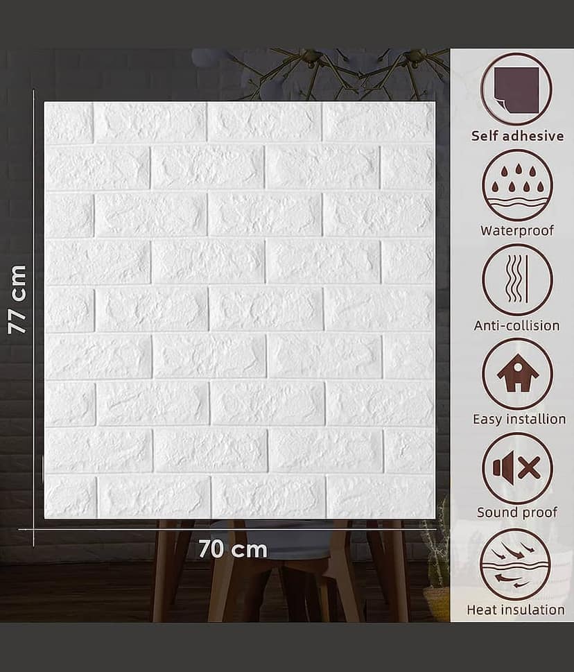 MANDEV Geometric Wallpaper ( 70 X 77 ) cm ( Pack of 1 ) view 2
