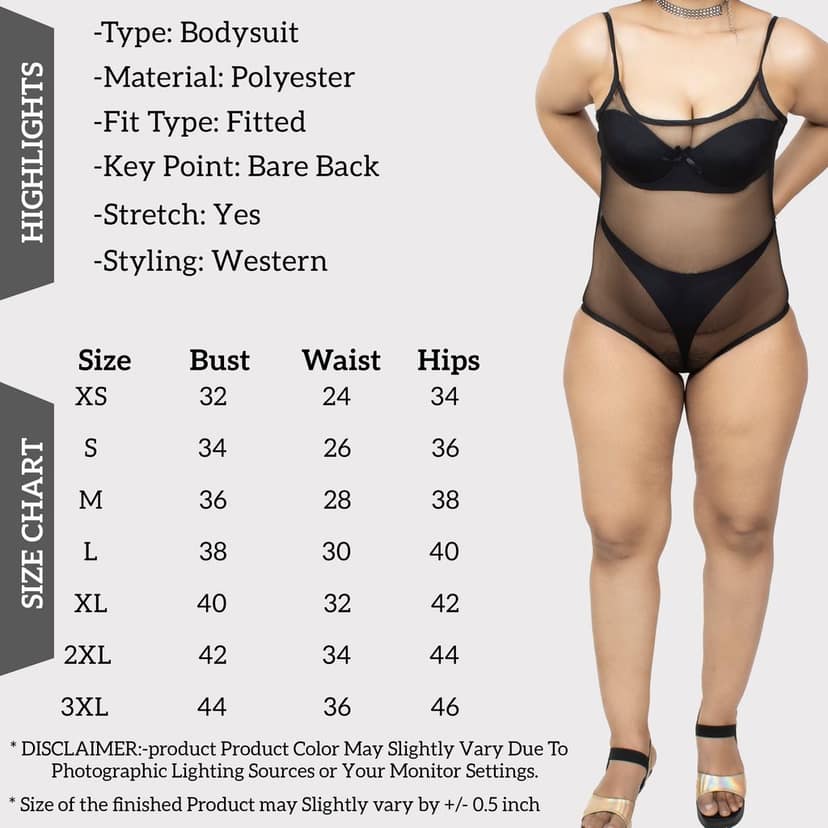 Tempting and Alluring Bare Back Transparent Black See Through Broad Neck Beach, Swim Wear Bodysuit view 5