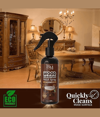 Wood Furniture Polish Spray for Wooden Furniture | Wood Surface Cleaner & Polish | Shine Restorer | Dust & Fingerprint Cleaner | Easy Spray Polish | 120 ml