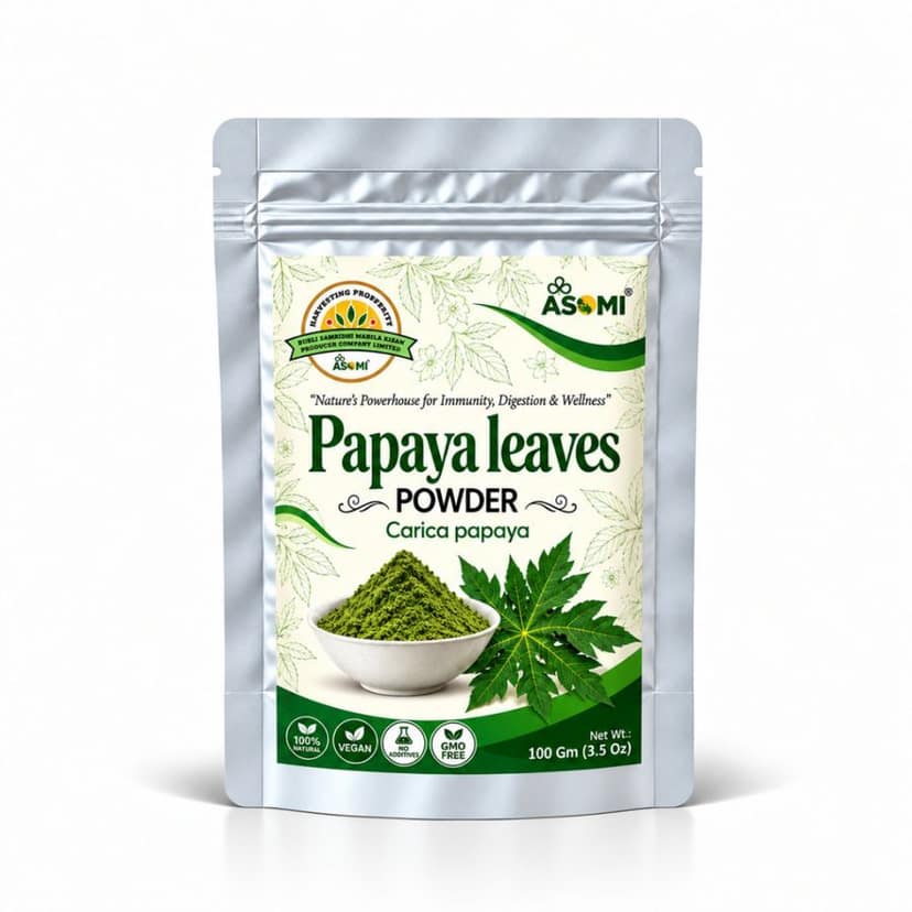 Papaya Leaves Powder - 100 gm - One sealed pouch view 4