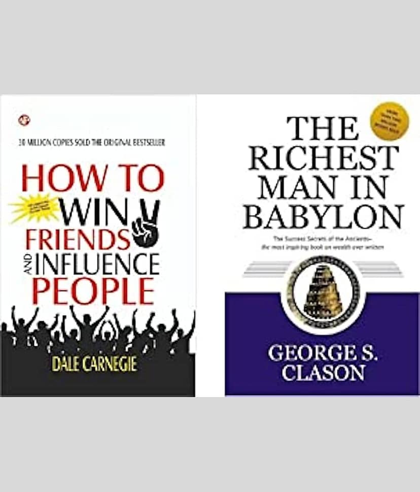 How To Win Friends And Influence People + The Richest Man in Babylon (Set of 2 Books)
