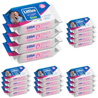 Little's Soft Cleansing Baby Wipes with Lid | 80 Wipes x Pack of 20-320 Wipes | Extra Thick & Moist Wet Wipes for Baby's | Prevents Rashes & Redness with Goodness of Aloe Vera, Vitamin E & Jojoba Oil Little's Soft Cleansing Baby Wipes with Lid | 80 Wipes