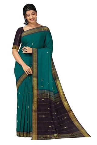 APCO Handloom (A Andhra Pradesh Govt Emporium)- Women's Traditional Pure Handloom Bandar (Polavaram) Cotton Saree | BCS0060