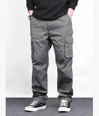 AGRAYYANA Loose Men's Cargos - Dark Grey ( Pack of 1 )