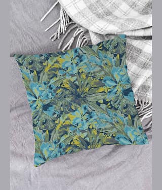 Houzzcode Single Green Pillow Cover