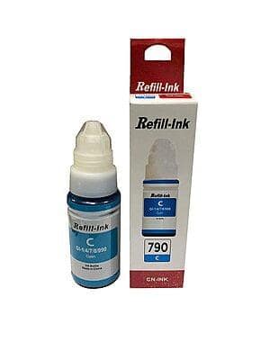 Compatible Refill Ink GI-790 For Canon G1000 G2000 G3000 G4000 Printer (Cyan)