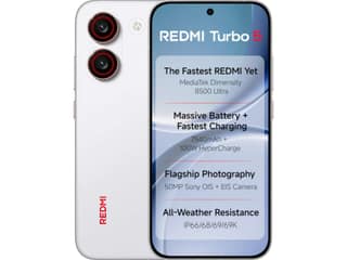 Redmi Turbo 5 5G Smartphone, 8GB RAM, 256GB Storage - Turbo White