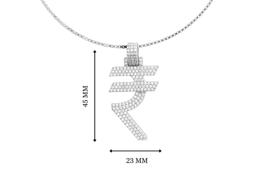 Rupee Bling Pendant | MC Stan Rupees Chain view 10