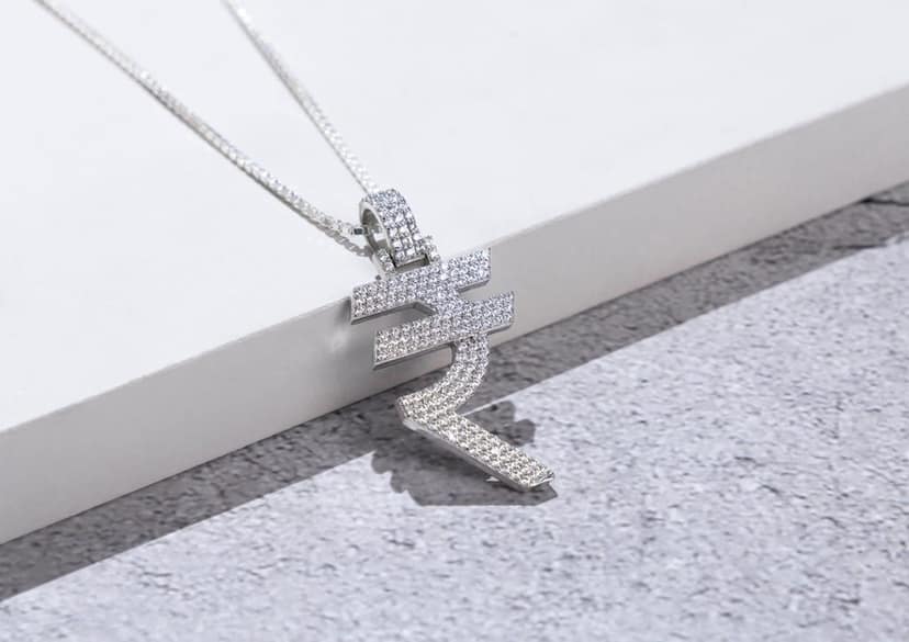 Rupee Bling Pendant | MC Stan Rupees Chain view 7