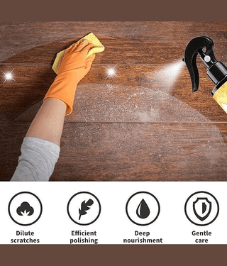 Beeswax Furniture Polish Spray (120 ML) | Natural Wood Cleaner & Shine Restorer | Brown Wooden Surface Polish for Old Furniture, Doors, Tables, Chairs & Floors (PACK OF 1)
