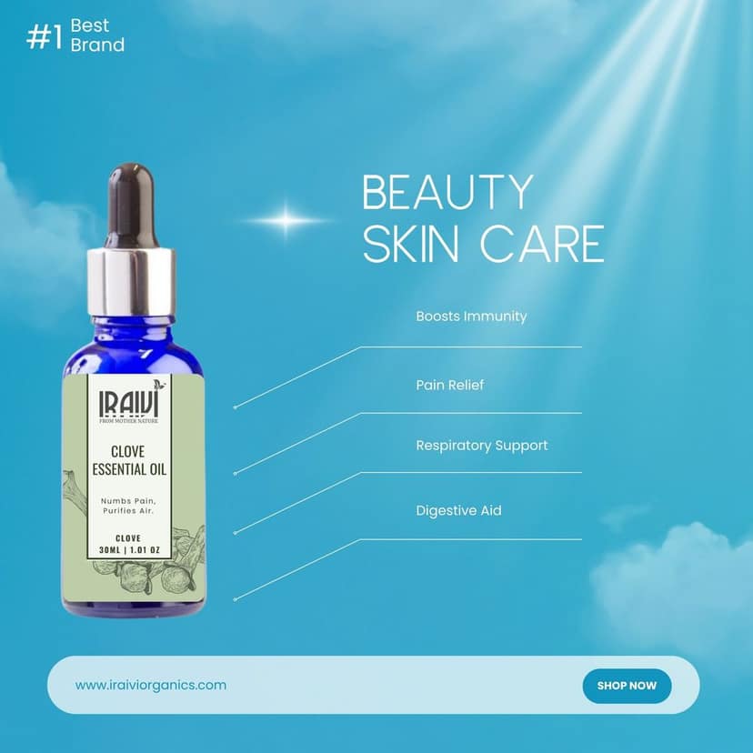 Iraivi Premium Clove Essential Oil | Pure & Natural by Iraivi Organics view 2
