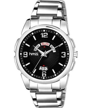 HMTI 8056 Black Stainless Steel Analog Men's Watch