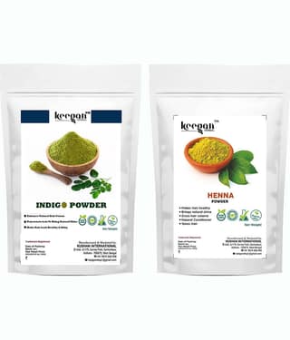 Keegan Henna,Indigo Combo Natural Henna 200 g Pack of 2