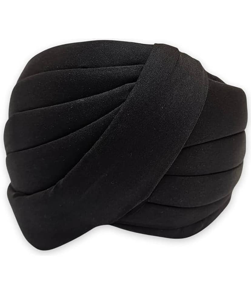 Kaku Fancy Dresses Sardar Ji Turban for Kids Traditional Sikh Headwear for Fancy Dress, Cultural Events & Role Play Costume - Blue, FREE SIZE, Unisex