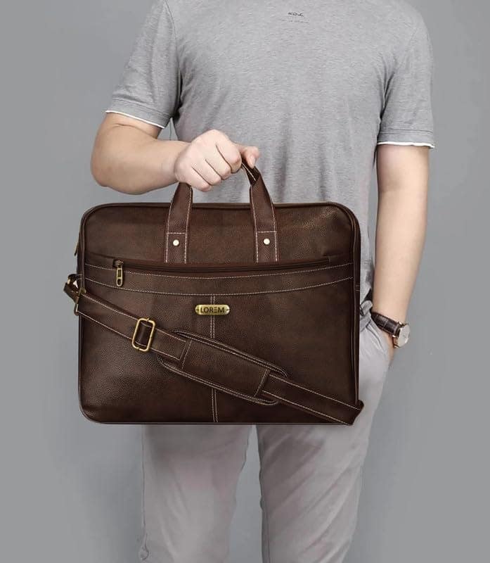 LOREM 10L Faux Leather Messenger Bag For Men & Women-UF view 6