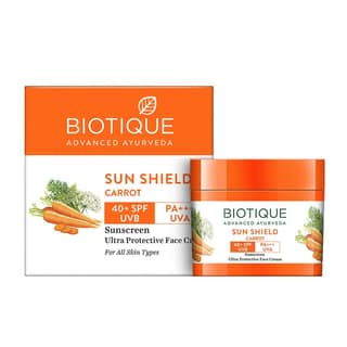 Biotique Sun Shield Carrot 40+ SPF Sun Screen Cream 50g