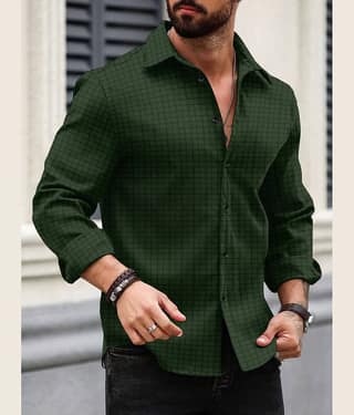 Nofilter Poly Cotton Regular Fit Checks Full Sleeves Men's Casual Shirt - Purple ( Pack of 1 )