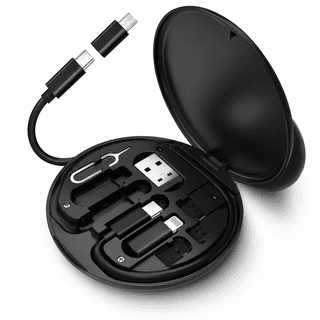 8-in-1 Fast Charging Cable Kit -USB-C, Lightning & Micro USB 8-in-1 Fast Charging Cable Kit -USB-C, Lightning & Micro USB - Black