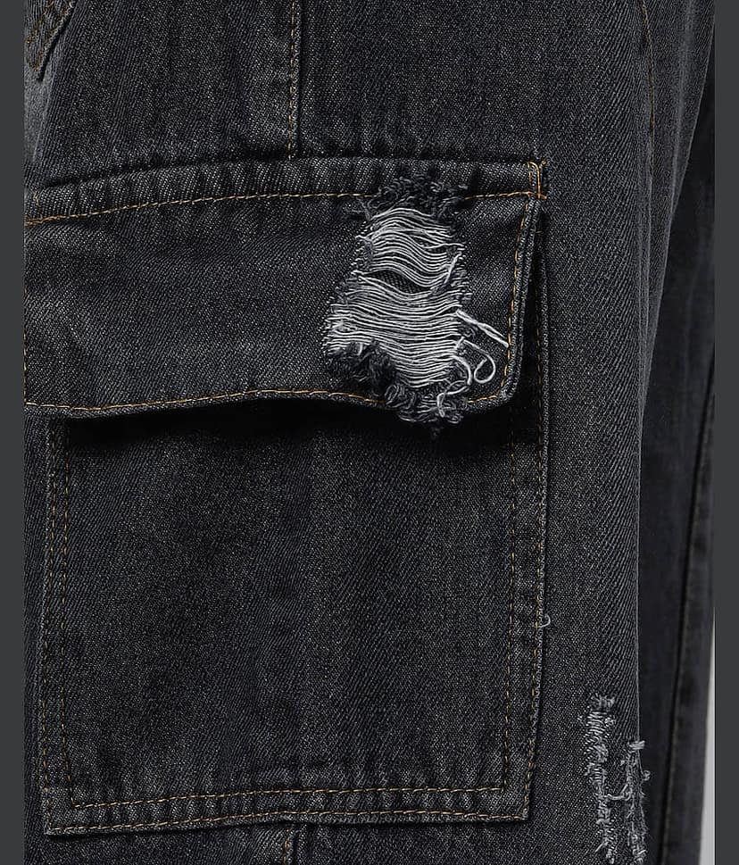 ARBIA FUNKI Regular Fit Faded Men's Jeans - Dark Grey ( Pack of 1 ) view 2