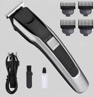 Hair Trimmer For Men, Cordless Rechargeable Beard And Hair Trimmer With Stainless Steel Blades, Adjustable Cutting Length, Low Noise Grooming Machine For Home Use