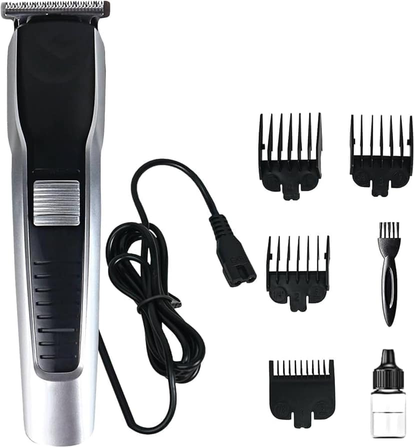 Hair Trimmer For Men, Cordless Rechargeable Beard And Hair Trimmer With Stainless Steel Blades, Adjustable Cutting Length, Low Noise Grooming Machine For Home Use view 2