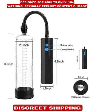 PREMIUM QUALITY CHARGEABLE AUTOMATIC FULL POWER PENIS ENLARGEMENT PUMP FOR MEN BY NAUGHTY WORLD