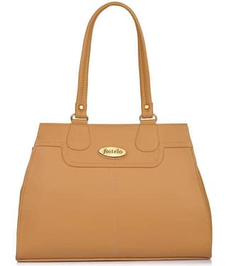 Fostelo - Beige PU Shoulder Bag