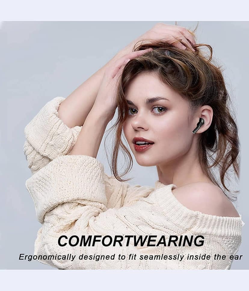 COREGENIX AIR 58 Bluetooth True Wireless (TWS) In Ear 30 Hours Playback Low Latency,Powerfull bass IPX7(Water Resistant) White view 2