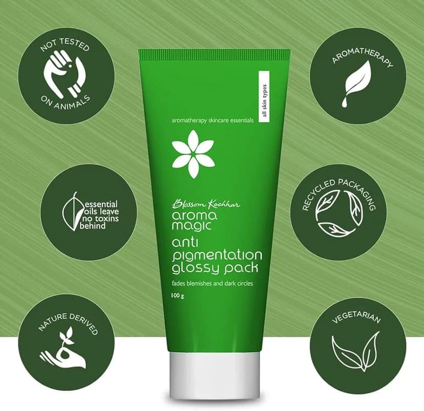 Aroma Magic Anti Pigmentation Glossy Pack Fades Blemishes & Dark Circles (100g) view 4