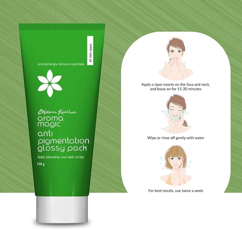 Aroma Magic Anti Pigmentation Glossy Pack Fades Blemishes & Dark Circles (100g) view 8