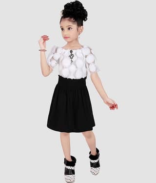 9stiches - Maroon Net Girls Frock ( Pack of 1 )